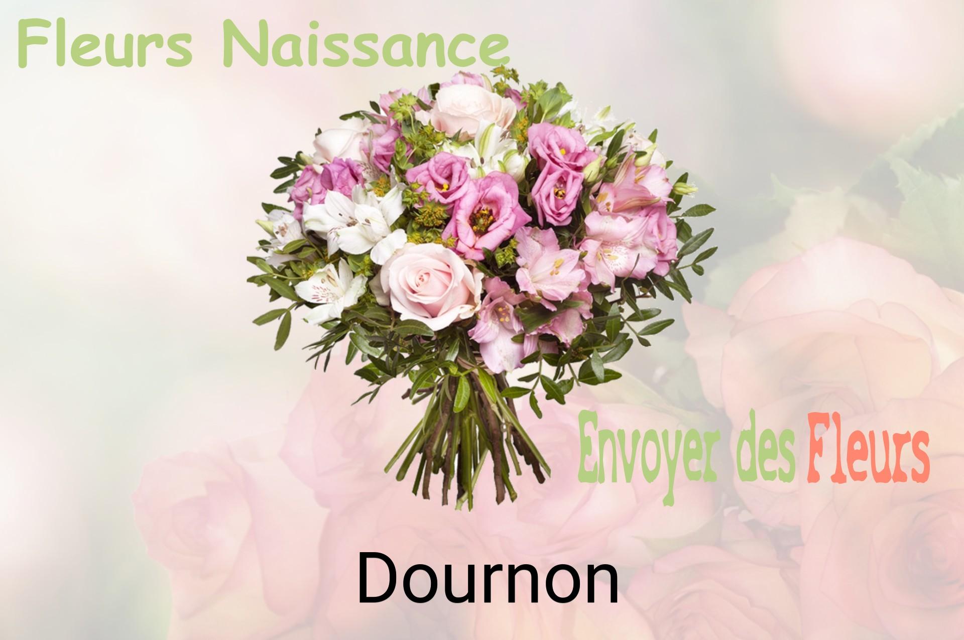 Bouquet de fleurs de naissance livré à Dournon
